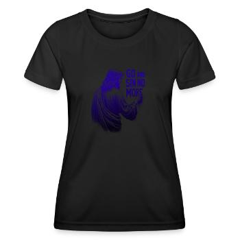 Geh und sündige nicht mehr – Inspirierendes Jesus-Design - Frauen Funktions-T-Shirt - Schwarz - Vorne - AI Model Female 172 light (172cm)