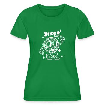 Disco Time Groove - Women's Functional T-Shirt - kelly green - Front - AI Model Female 172 dark (172cm)