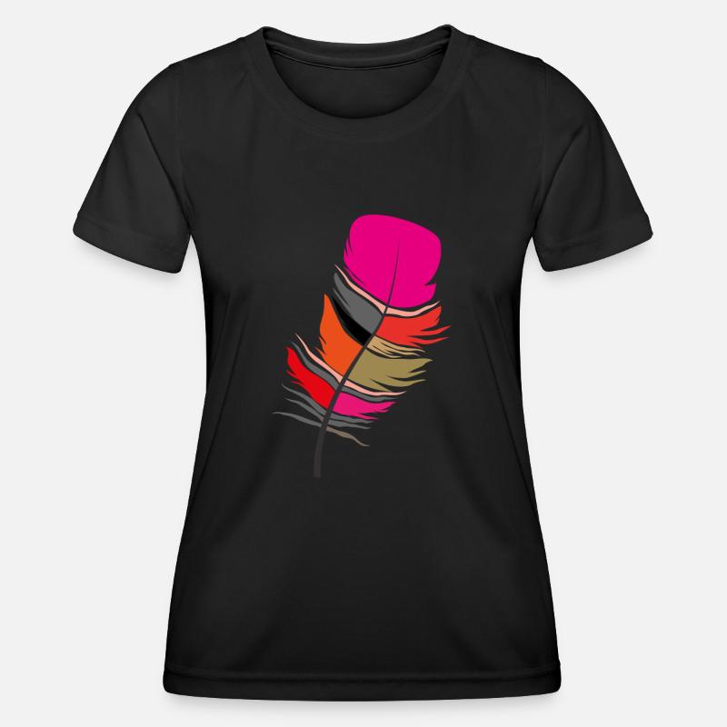 parrot feather - Women's Functional T-Shirt - black
