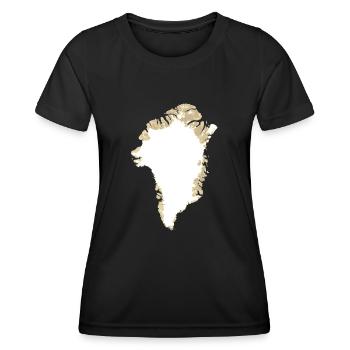 Grönland - Frauen Funktions-T-Shirt - Schwarz - Vorne - AI Model Female 172 light (172cm)