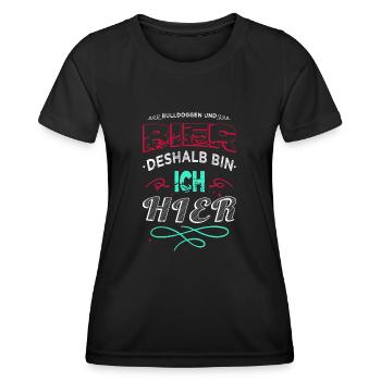 tier geburtstagsgeschenkidee witzig geek haustier - Frauen Funktions-T-Shirt - Schwarz - Vorne - AI Model Female 172 light (172cm)