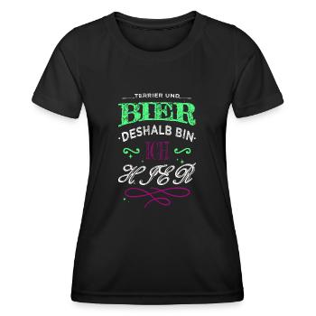 geburtstagsgeschenk lustige tshirts - Frauen Funktions-T-Shirt - Schwarz - Vorne - AI Model Female 172 light (172cm)