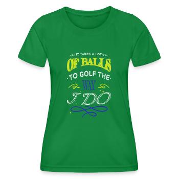 cadeau d’anniversaire génial christiangolf anniversaire - T-shirt sport Femme - vert - Devant - AI Model Female 172 dark (172cm)