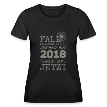 2018 - Women's Functional T-Shirt - black - Front - AI Model Female 172 light (172cm)