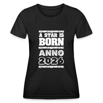 2026 - Frauen Funktions-T-Shirt - Schwarz - Vorne - AI Model Female 172 light (172cm)