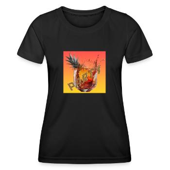 Exotic cocktails, its party-time - Women's Functional T-Shirt - black - Front - AI Model Female 172 light (172cm)