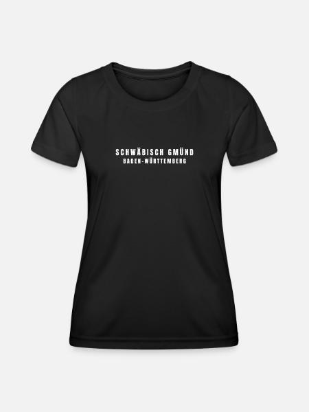 Schwäbisch Gmünd Baden-Württemberg - Frauen Funktions-T-Shirt - Schwarz