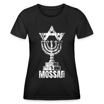 Mossad Israel Israeli Intelligence Tel Aviv - Women's Functional T-Shirt - black - Front - AI Model Female 172 light (172cm)