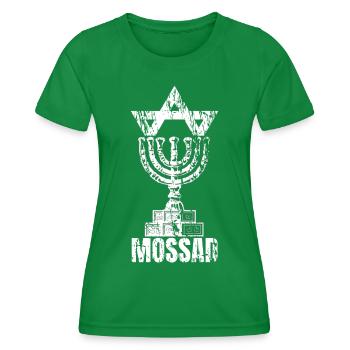 Mossad Israël Renseignement israélien Tel Aviv - T-shirt sport Femme - vert - Devant - AI Model Female 172 dark (172cm)