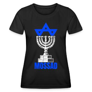 Mossad Israel Israeli Intelligence Tel Aviv - Women's Functional T-Shirt - black - Front - AI Model Female 172 light (172cm)