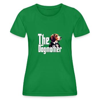 Beagle Dog Mom Dogmother Dogs Mommy - Frauen Funktions-T-Shirt - Kelly Green - Vorne - AI Model Female 172 dark (172cm)
