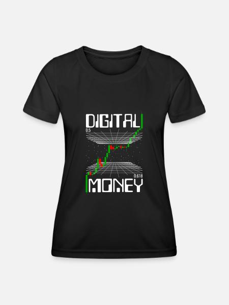 Trading Crypto - Frauen Funktions-T-Shirt - Schwarz