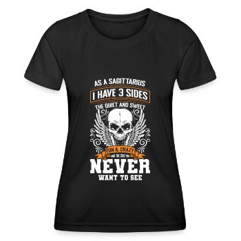 Horoskop Astrologie Monat - Frauen Funktions-T-Shirt - Schwarz - Vorne - AI Model Female 172 light (172cm)