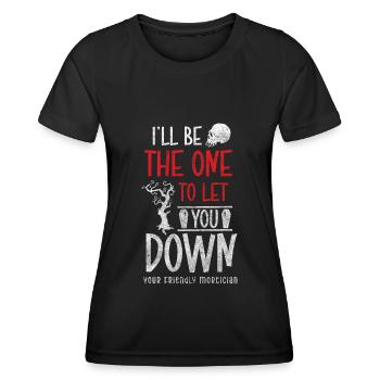 gravedigger profession coffin mourning - Women's Functional T-Shirt - black - Front - AI Model Female 172 light (172cm)