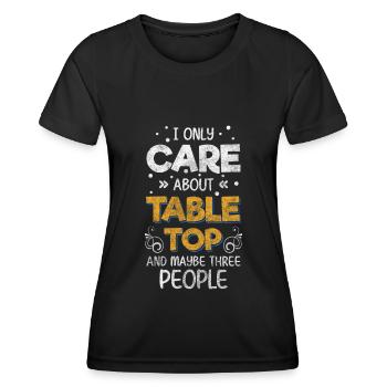 jeu de société jeu de nuit joueur de plateau coéquipier - T-shirt sport Femme - noir - Devant - AI Model Female 172 light (172cm)