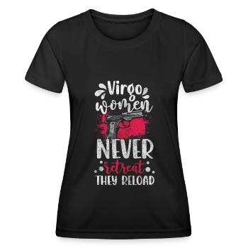 Tierkreiszeichen Horoskop Eigenschaften - Frauen Funktions-T-Shirt - Schwarz - Vorne - AI Model Female 172 light (172cm)