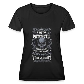 Horoscope Décembre Astrologie - T-shirt sport Femme - noir - Devant - AI Model Female 172 light (172cm)