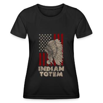 Ureinwohner Wächter Freiheit Gott - Frauen Funktions-T-Shirt - Schwarz - Vorne - AI Model Female 172 light (172cm)