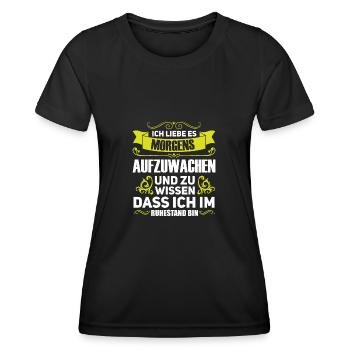 Rente Pension Ruhestand Geschenk - Frauen Funktions-T-Shirt - Schwarz - Vorne - AI Model Female 172 light (172cm)