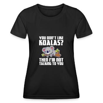 Koala Koalas Koala Bear Gift - Women's Functional T-Shirt - black - Front - AI Model Female 172 light (172cm)