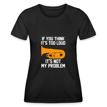 Tuba Tuba Tuba Spieler Geschenk - Frauen Funktions-T-Shirt - Schwarz - Vorne - AI Model Female 172 light (172cm)