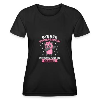 Schulanfang Schulkind Schulanfänger Geschenk - Frauen Funktions-T-Shirt - Schwarz - Vorne - AI Model Female 172 light (172cm)