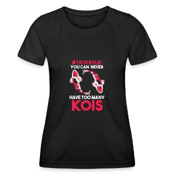 Kois Koi Koi Fish Gift - Women's Functional T-Shirt - black - Front - AI Model Female 172 light (172cm)