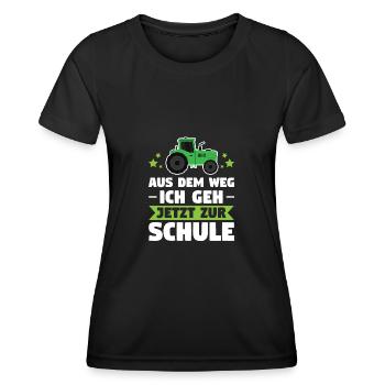 Schulkind Schulanfänger Schulanfang Geschenk - Frauen Funktions-T-Shirt - Schwarz - Vorne - AI Model Female 172 light (172cm)