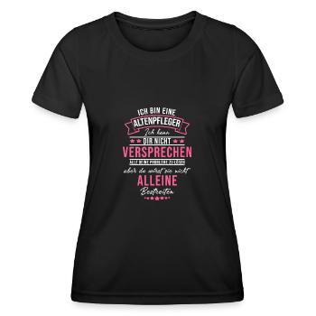 Altenpflegerin Altenheim Pflegekraft Geschenk - Frauen Funktions-T-Shirt - Schwarz - Vorne - AI Model Female 172 light (172cm)
