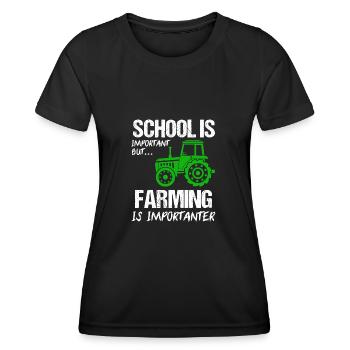 Landwirtschaft Farmer Farm Geschenk - Frauen Funktions-T-Shirt - Schwarz - Vorne - AI Model Female 172 light (172cm)