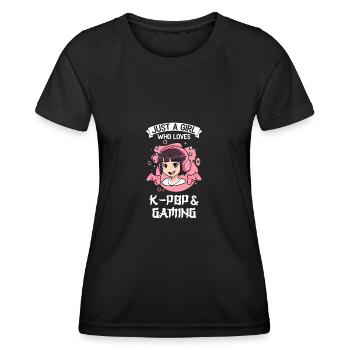 K-Pop-K-Pop-Merch K-Pop-Waren Geschenk - Frauen Funktions-T-Shirt - Schwarz - Vorne - AI Model Female 172 light (172cm)