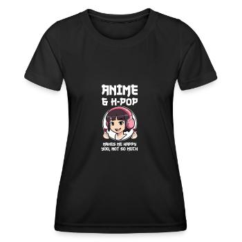 K-Pop-K-Pop-Merch K-Pop-Waren Geschenk - Frauen Funktions-T-Shirt - Schwarz - Vorne - AI Model Female 172 light (172cm)