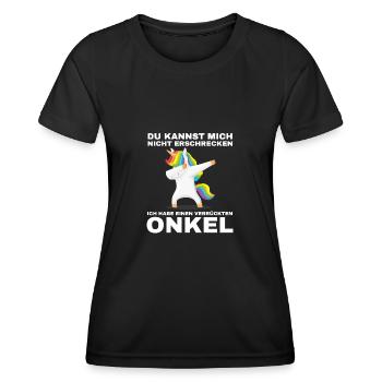 Nichte Onkel Nichten Geschenk - Frauen Funktions-T-Shirt - Schwarz - Vorne - AI Model Female 172 light (172cm)