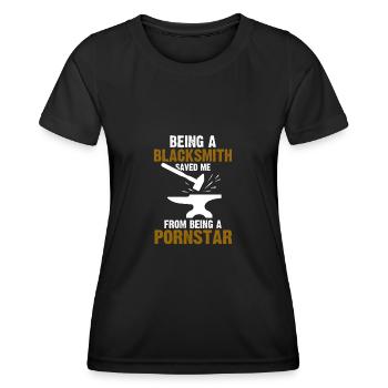Schmied Schmied Schmied Geschenk - Frauen Funktions-T-Shirt - Schwarz - Vorne - AI Model Female 172 light (172cm)
