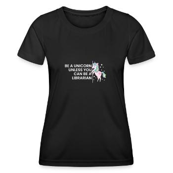Bibliothek Bibliothekar Bibliotheken Geschenk - Frauen Funktions-T-Shirt - Schwarz - Vorne - AI Model Female 172 light (172cm)