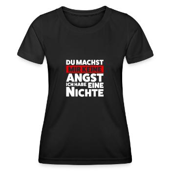 Onkel Nichte Nichten Geschenk - Frauen Funktions-T-Shirt - Schwarz - Vorne - AI Model Female 172 light (172cm)