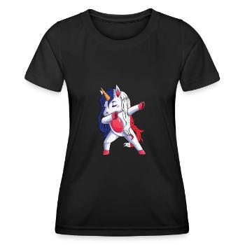 Flag Unicron French roots French - Women's Functional T-Shirt - black - Front - AI Model Female 172 light (172cm)