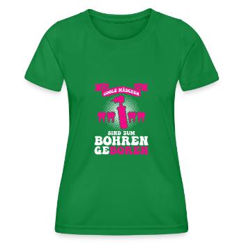 Zahn Zahnarzt Bohren Zahn Geschenk - Frauen Funktions-T-Shirt - Kelly Green - Vorne - AI Model Female 172 dark (172cm)