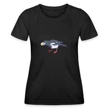 Pie - T-shirt sport Femme - noir - Devant - AI Model Female 172 light (172cm)