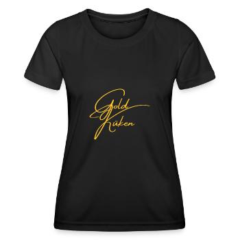 Goldküken Goldstück Kosename Geschenke Schatz - Frauen Funktions-T-Shirt - Schwarz - Vorne - AI Model Female 172 light (172cm)