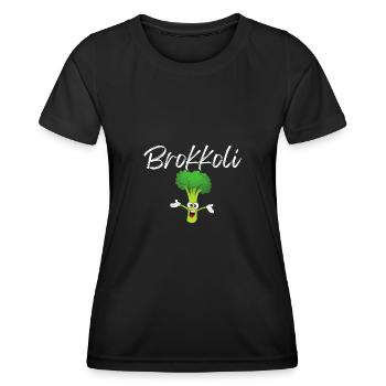Brokkoli - Frauen Funktions-T-Shirt - Schwarz - Vorne - AI Model Female 172 light (172cm)