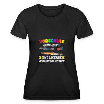 Vorschule Gaming Vorschulkind Geschenk - Frauen Funktions-T-Shirt - Schwarz - Vorne - AI Model Female 172 light (172cm)