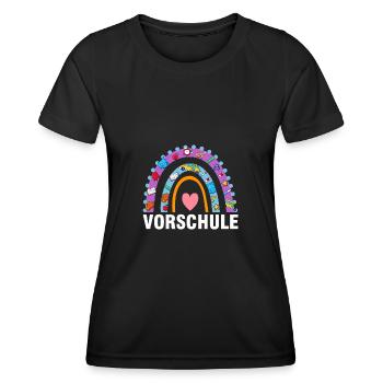Vorschule Regenbogen Vorschüler Geschenk - Frauen Funktions-T-Shirt - Schwarz - Vorne - AI Model Female 172 light (172cm)