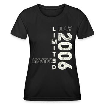 17th Birthday Man Original July Vintage 2006 - Women's Functional T-Shirt - black - Front - AI Model Female 172 light (172cm)