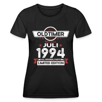 29th Birthday Man Oldtimer Juillet 1994 - T-shirt sport Femme - noir - Devant - AI Model Female 172 light (172cm)