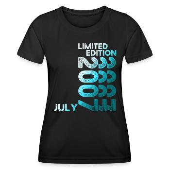 16th Birthday Man Original July Vintage 2007 - Women's Functional T-Shirt - black - Front - AI Model Female 172 light (172cm)