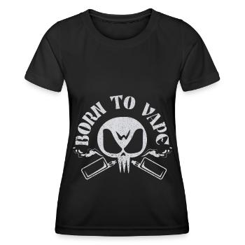 E-Zigarette E-Shisha Dampf Liquid - Frauen Funktions-T-Shirt - Schwarz - Vorne - AI Model Female 172 light (172cm)