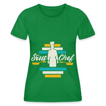Cook -starred chef Gastro Restaurant - Women's Functional T-Shirt - kelly green - Front - AI Model Female 172 dark (172cm)