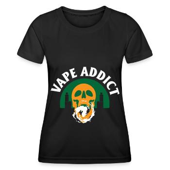 E-Zigarette E-Shisha Dampf Liquid - Frauen Funktions-T-Shirt - Schwarz - Vorne - AI Model Female 172 light (172cm)
