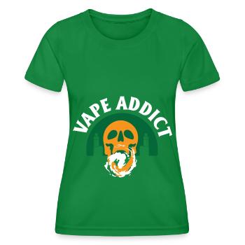 E-Zigarette E-Shisha Dampf Liquid - Frauen Funktions-T-Shirt - Kelly Green - Vorne - AI Model Female 172 dark (172cm)